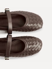 Linzi Brown Index Woven Mary Jane Shoes - Image 5 of 5