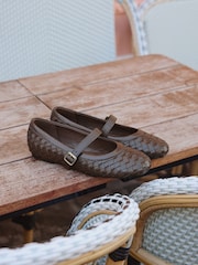 Linzi Brown Index Woven Mary Jane Shoes - Image 6 of 6