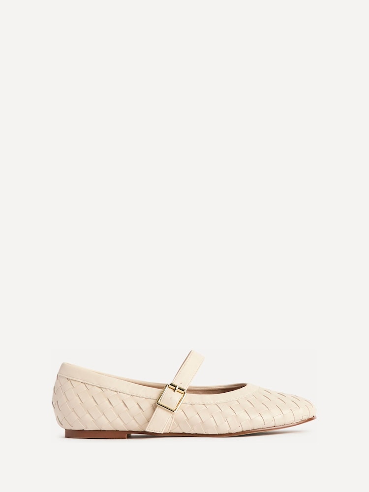 Linzi Nude Index Woven Mary Jane Shoes - Image 2 of 5