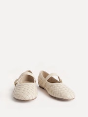 Linzi Nude Index Woven Mary Jane Shoes - Image 3 of 5