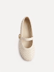 Linzi Nude Index Woven Mary Jane Shoes - Image 4 of 5