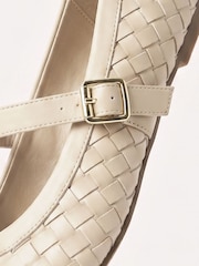 Linzi Nude Index Woven Mary Jane Shoes - Image 5 of 5