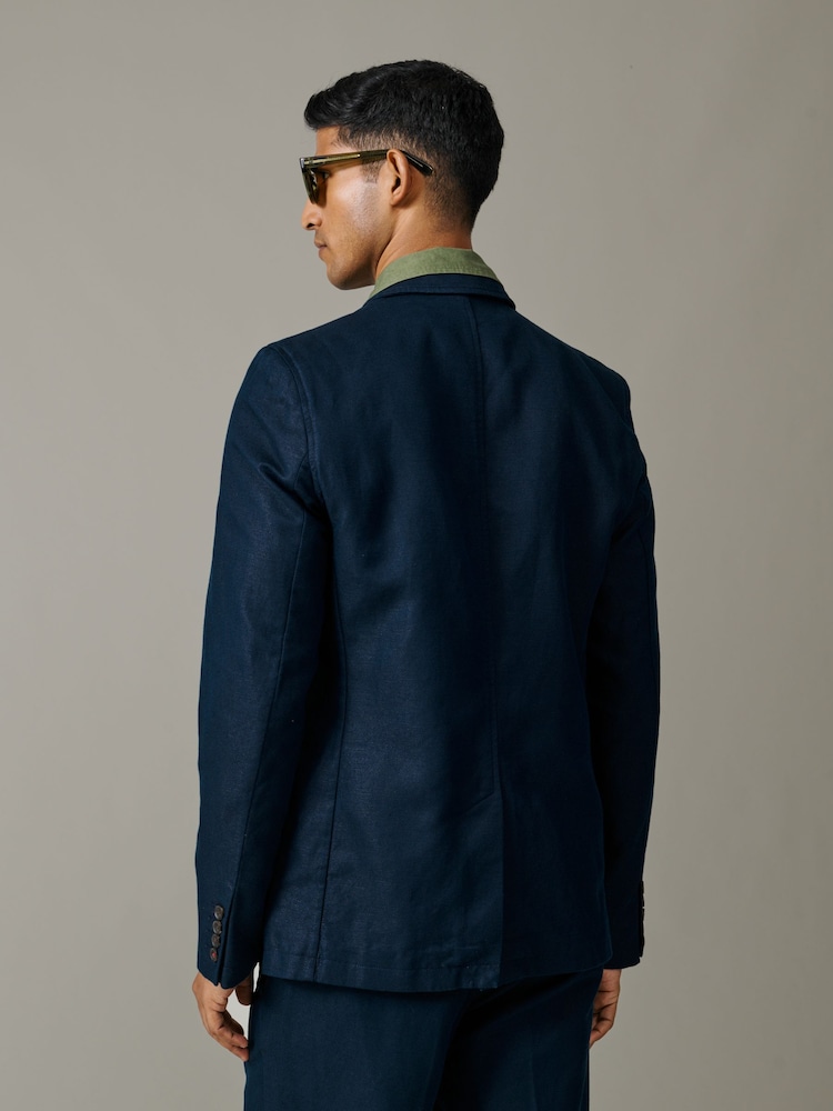 Aubin blå Northfield DB blazer med lommelapper - Bilde 2 av 4