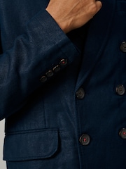 Aubin blå Northfield DB blazer med lommelapper - Bilde 4 av 4