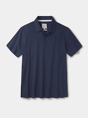 Синий - Рубашка поло с открытым воротником Aubin Heritage - Изображение 5 5