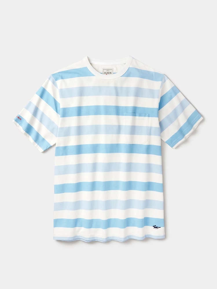 Aubin Blue Danton Relaxed T-Shirt - Imagen 6 de 6