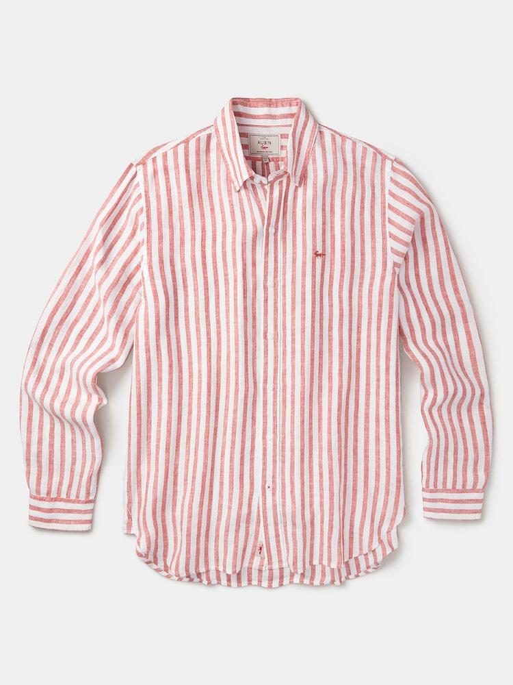 紅色 - Aubin Worlaby 亞麻裇衫 - 圖片 1/1