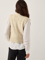 Monsoon Grey Carly Cable Knit Vest - Image 3 of 5