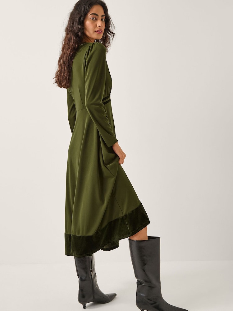 green emerald velvet dress The Green Stand Cut Out Velvet Mini Dress & Reviews - Green - Dresses
