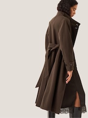 Monsoon Brown Tia Funnel Trench Coat - Image 3 of 5