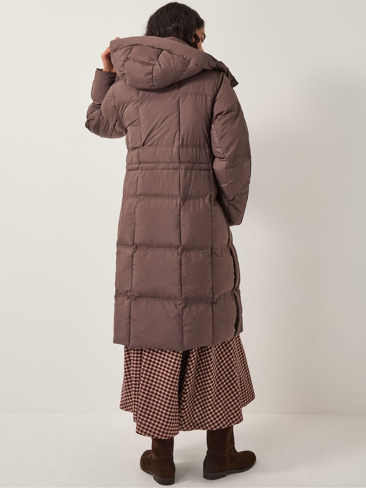 Monsoon Brown Molly Long Puffer Coat - Image 2 of 5 Monsoon Brown Molly Long Puffer Coat - Image 2 of 5