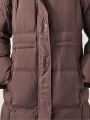 Monsoon Brown Molly Long Puffer Coat - Image 4 of 5