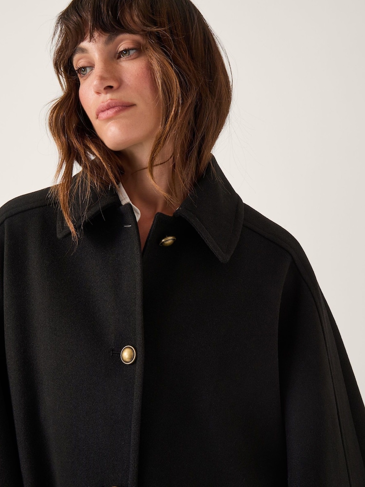 Monsoon Black Ciara Cape Coat - Image 4 of 4 Monsoon Black Ciara Cape Coat - Image 4 of 4