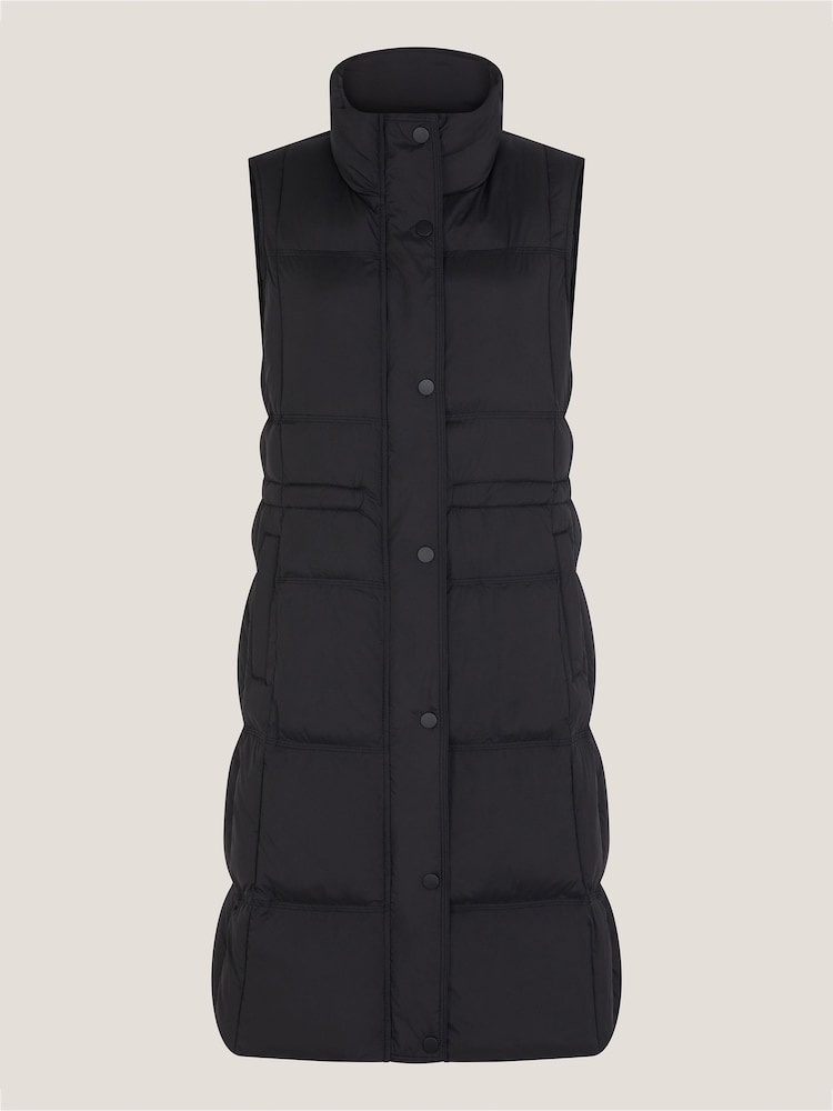Monsoon Black Nelly Long Padded Gilet - Image 6 of 6
