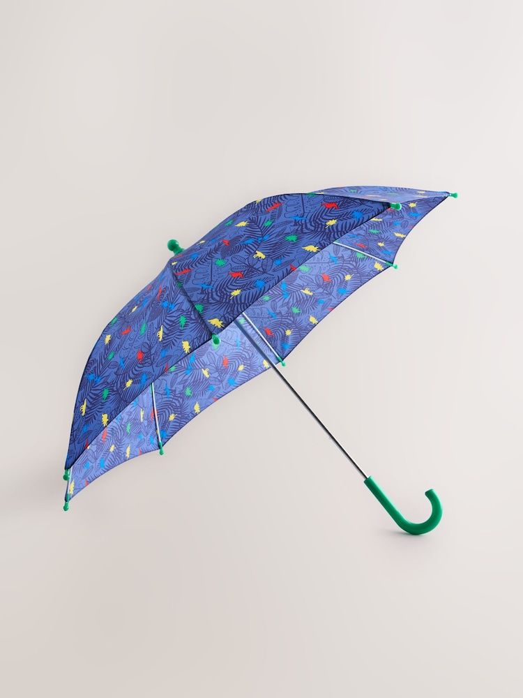 Blue Dinosaur All-Over Print Umbrella - Image 1 of 3 Blue Dinosaur All-Over Print Umbrella - Image 1 of 3