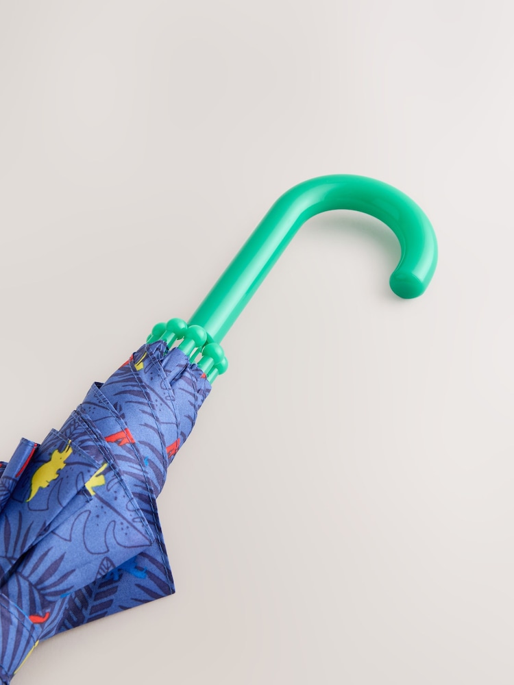 Blue Dinosaur All-Over Print Umbrella - Image 3 of 3 Blue Dinosaur All-Over Print Umbrella - Image 3 of 3