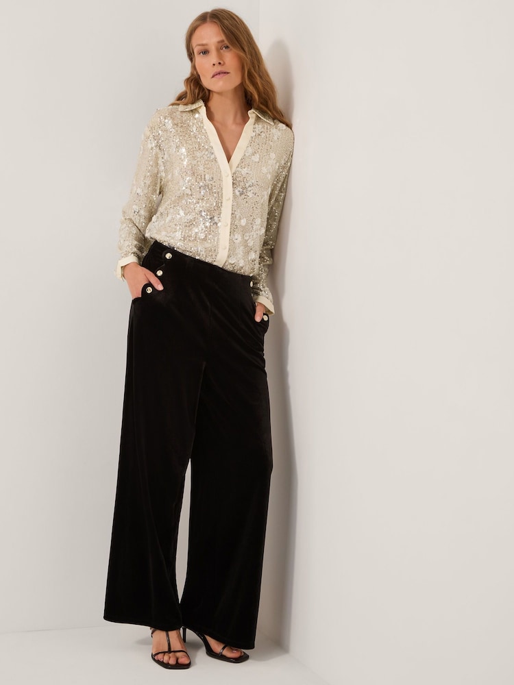 Monsoon Silver Seema Sequin Shirt - Image 2 of 3