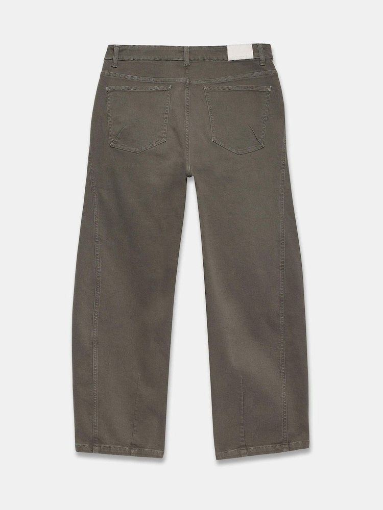 Mint Velvet Green Utility Barrel Leg Jeans - Image 8 of 8
