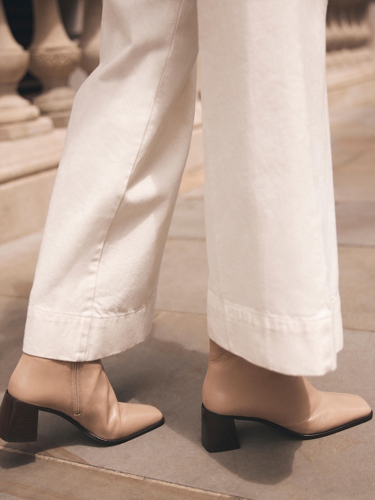 Mint Velvet Natural Leather Ankle Boots - Image 1 of 6