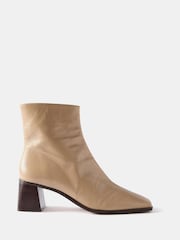 Mint Velvet Natural Leather Ankle Boots - Image 3 of 6