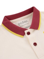 Character Cream Harry Potter Long Sleeve Polo Shirt - Hogwarts - Image 4 of 12