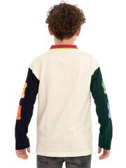 Character Cream Harry Potter Long Sleeve Polo Shirt - Hogwarts - Image 6 of 12