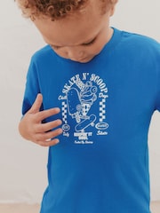 Cobalt Blue Short Sleeve T-Shirt and Cycling Shorts Set (3mths-7yrs) - Image 2 of 14