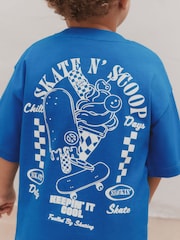 Cobalt Blue Short Sleeve T-Shirt and Cycling Shorts Set (3mths-7yrs) - Image 7 of 14