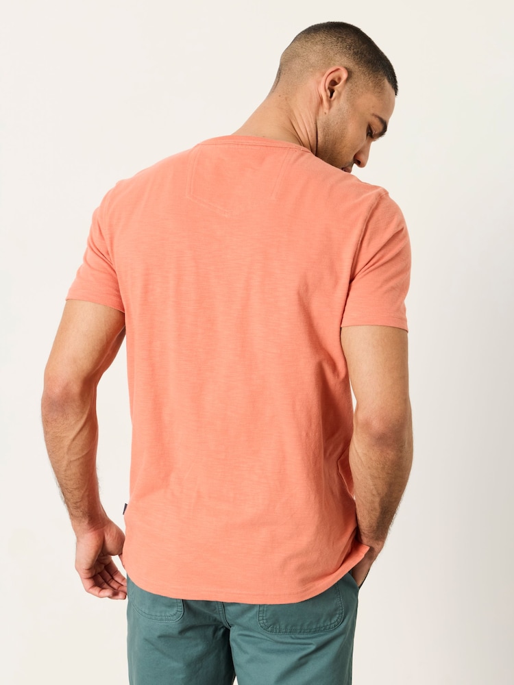 וורוד קורל  - FatFace Short Sleeve Woodside Henley - תמונה 2 מתוך 5