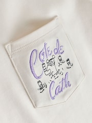 Cath Kidston Ecru Stanley Graphic Crew Neck T-Shirt - Image 5 of 6