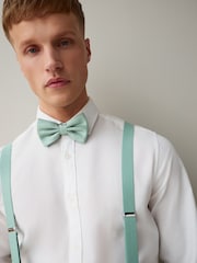 Sage Green Braces And Bow Tie Set - Image 3 of 6
