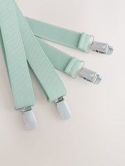 Sage Green Braces And Bow Tie Set - Image 5 of 6