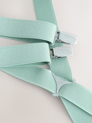 Sage Green Braces And Bow Tie Set - Image 6 of 6