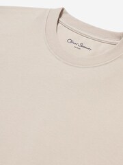 Oliver Sweeney Classic Fit 240gsm Cotton Jersey White T-Shirt - Image 4 of 5