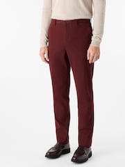 Oliver Sweeney Garment Dyed Cotton Brown Chinos - Image 1 of 5