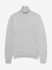 Oliver Sweeney Red Merino Wool Roll Neck Jumper - Image 3 of 5