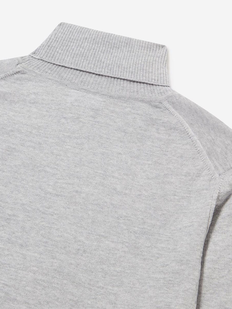 Oliver Sweeney Red Merino Wool Roll Neck Jumper - Image 5 of 5