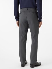 Oliver Sweeney Grey Garment Dyed Cotton Chinos - Image 2 of 5