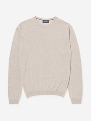 Oliver Sweeney Natural Merino Wool Crew Neck Jumper - Image 3 of 4