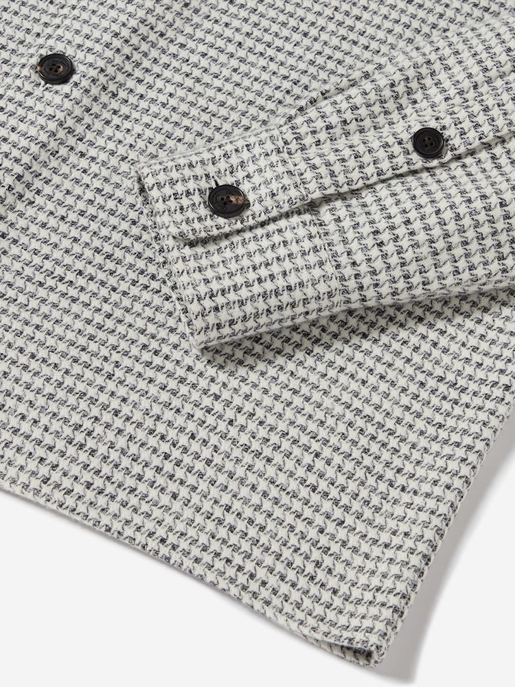 Oliver Sweeney Cotton Mouline White Overshirt - Image 5 of 5