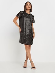 PixieGirl Petite Sequin T-Shirt Mini Dress - Bild 5 von 5