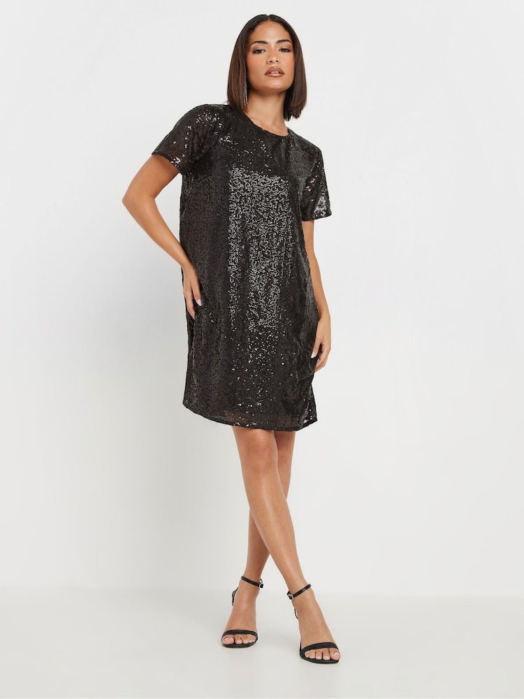 PixieGirl Petite Sequin T-Shirt Mini Dress - Bild 5 von 5