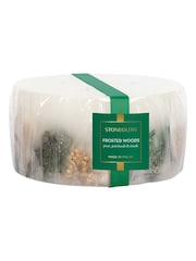 Stoneglow Frosted Woods Inclusion 3 Wick Pillar Candle - Image 1 of 3