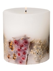 Stoneglow Cosy Vibes Inclusion Fat Pillar Candle - Image 2 of 3