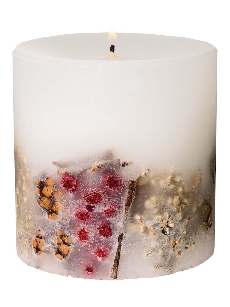 Stoneglow Cosy Vibes Inclusion Fat Pillar Candle - Image 2 of 3