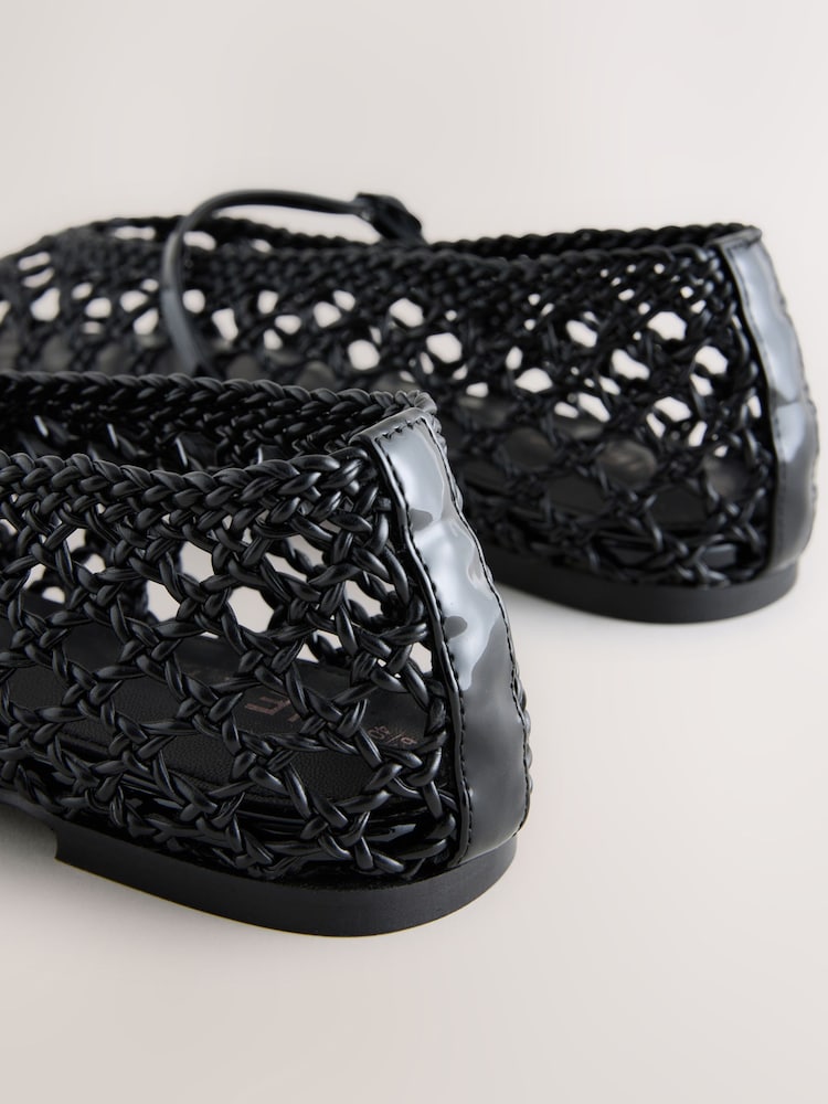 黑色 - Forever Comfort® Weave Mary Jane Shoes - 圖片 9/9