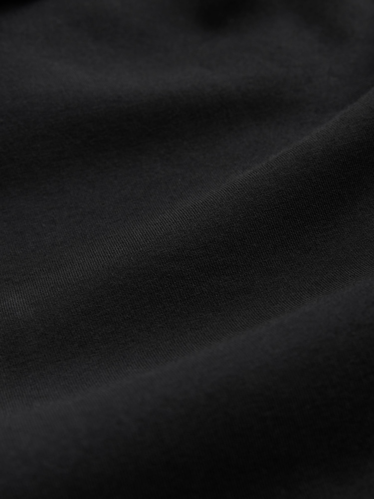 Black Hooded Zip Through Signature Sweatshirt with Modal - Image 2 of 3 Black Hooded Zip Through Signature Sweatshirt with Modal - Image 2 of 3