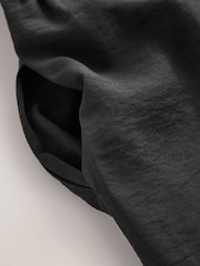 Black Bandeau Shirred Body Barrel Leg Jumpsuit - Image 3 of 3