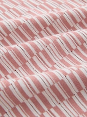 Pink/White N.Premium Checkerboard Pattern Knitted Polo Shirt - Image 3 of 3