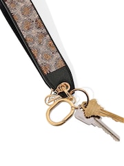 Victoria's Secret Leopard Brown Wristlet Strap Keychain - Image 2 of 2